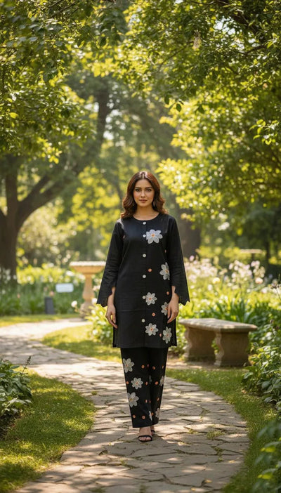 Winter Trending Collection – Royal 2 Pcs Stitched Embroidered Dress for Women Fashion Insta