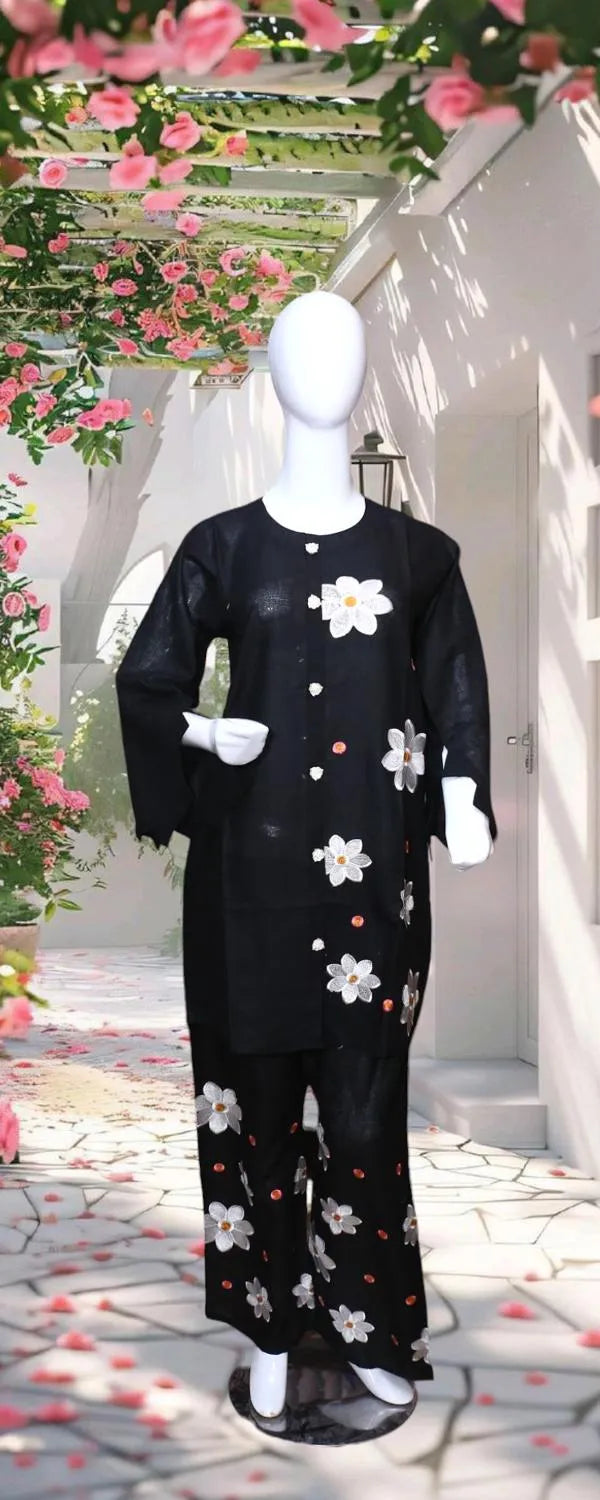 Winter Trending Collection – Royal 2 Pcs Stitched Embroidered Dress for Women Fashion Insta