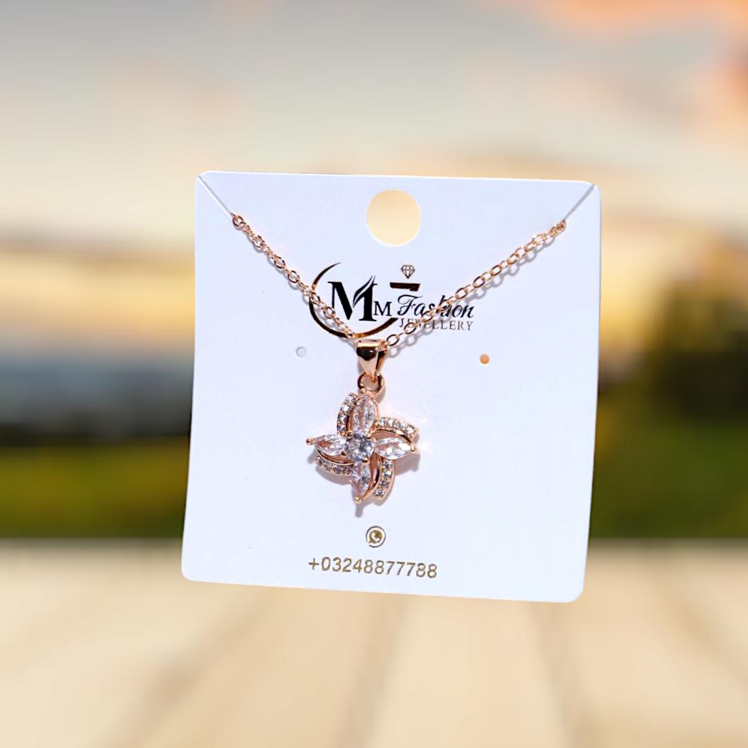 Funky Gold Plated Crystal Pendant – 1 Pc Fashion Insta