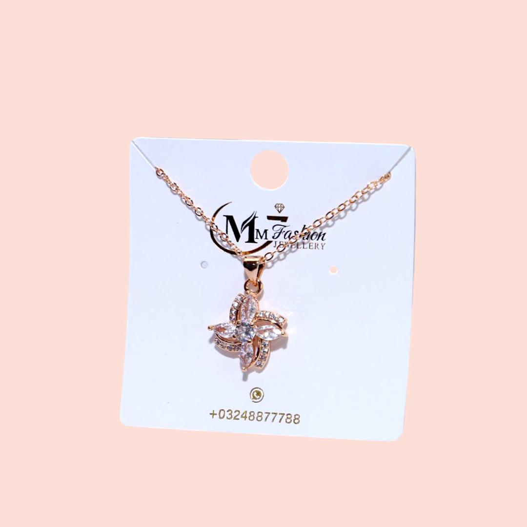 Funky Gold Plated Crystal Pendant – 1 Pc Fashion Insta