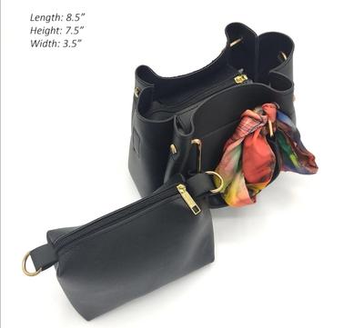 Women's PU Leather Plain Shoulder Bag Fashion Insta