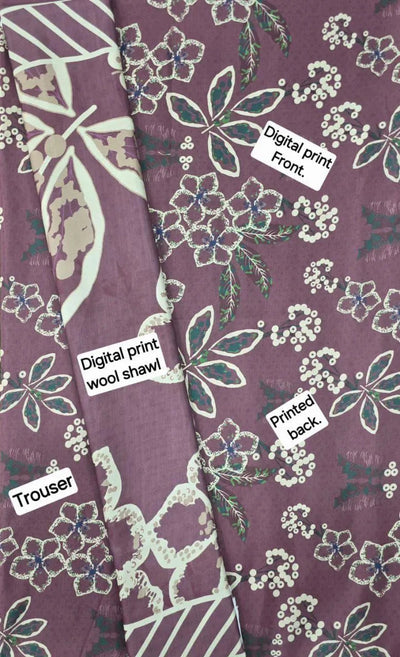 3-Piece Women’s Unstitched Digital Printed Karandi Suit Fashion Insta