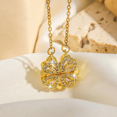 Magnetic Heart Design Gold Plated Locket – 1 Pc Fashion Insta