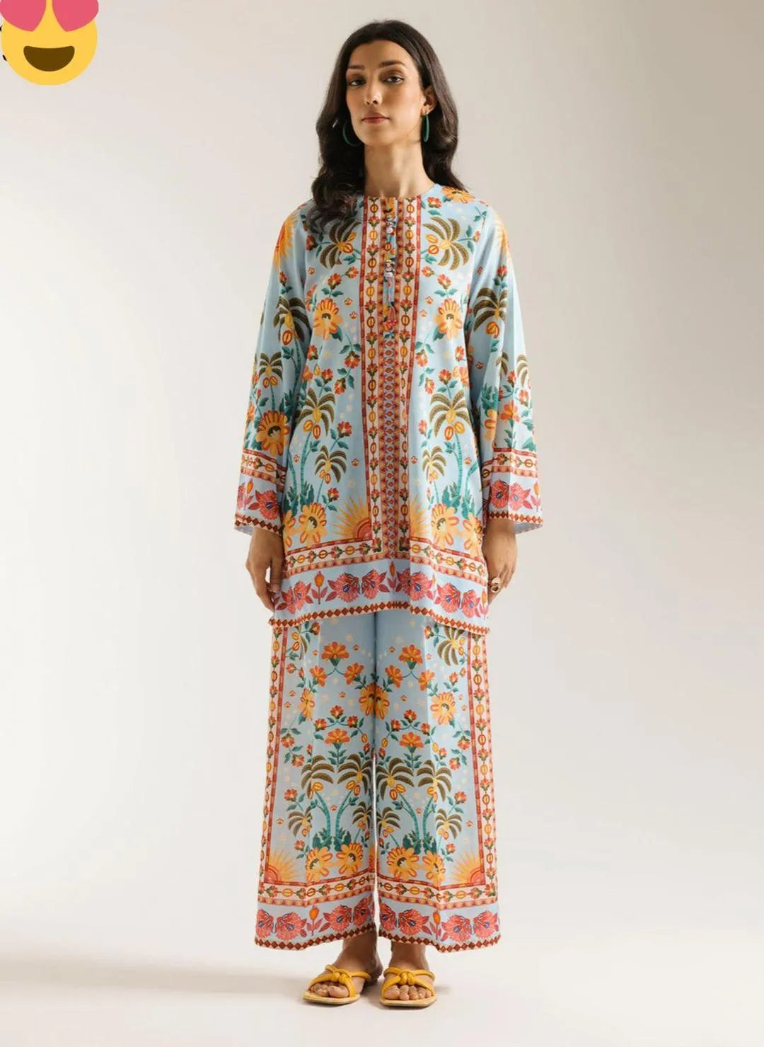 2 Pcs Women's Stitched Swiss Lawn Digital Print Suit Fashion Insta
