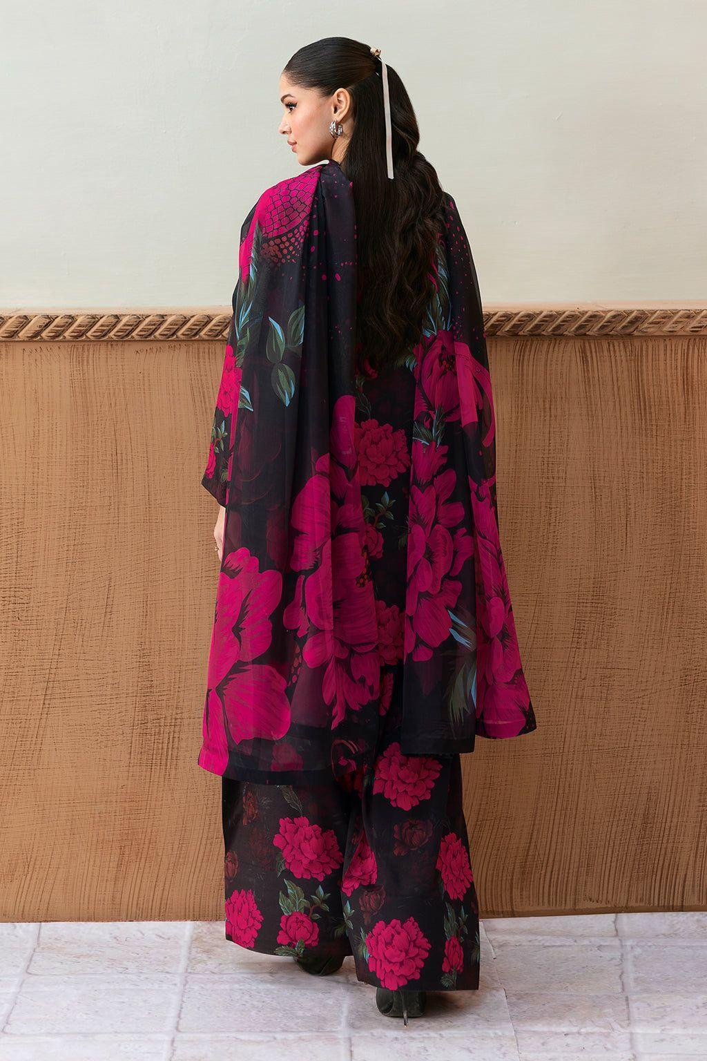 3 Pcs Women’s Unstitched Digital Print Suit Fashion Insta