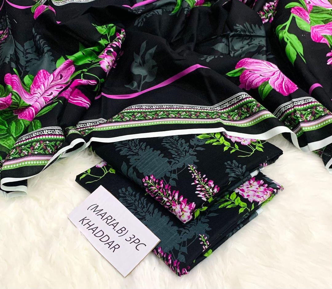 3 Pcs Women's Unstitched Printed Suit Fashion Insta