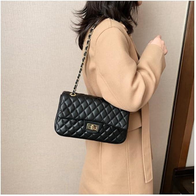 Girl’s PU Leather Embroidered Shoulder Bag – Black Fashion Insta