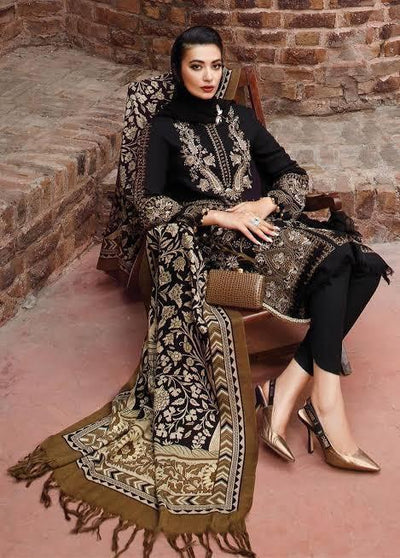 3 Pcs Women's Unstitched Embroidered Suit Fashion Insta
