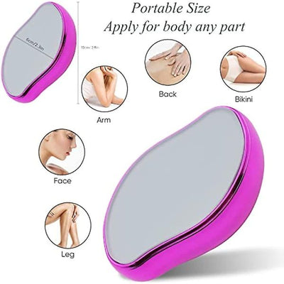 Crystal Hair Remover – Portable Painless Hair Removal Tool (Reusable & Washable) Mayari Super Store