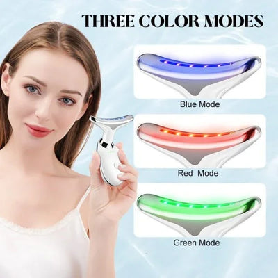 🌟 Face Lifting & EMS Facial Massager – Microcurrent + LED Red Light Therapy | Anti-Wrinkle Skin Tightening Device Mayari Super Store