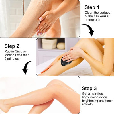Crystal Hair Remover – Portable Painless Hair Removal Tool (Reusable & Washable) Mayari Super Store
