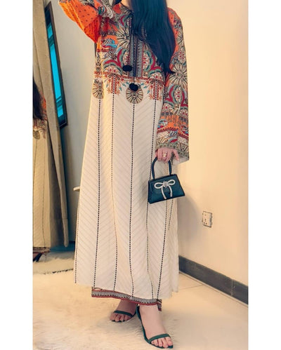 Stylish Women’s Stitched Cotton Printed Shirt & Trouser Set – 2 Pcs Fashion Insta