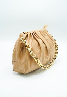 Women's PU Leather Plain Clutch Bag Fashion Insta