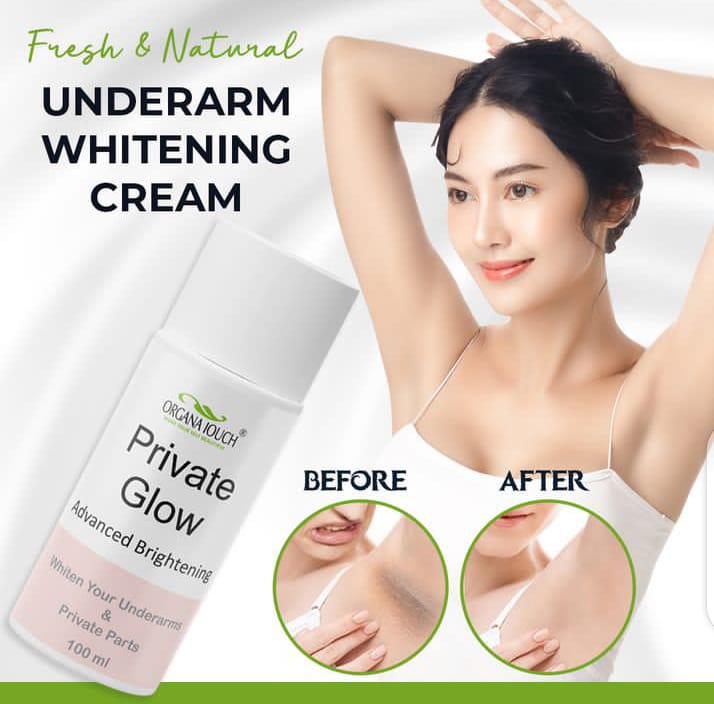 🌸 Organa Touch Fresh & Natural Underarm Whitening Cream – Private Glow (Advanced Brightening) 100ml Mayari Super Store