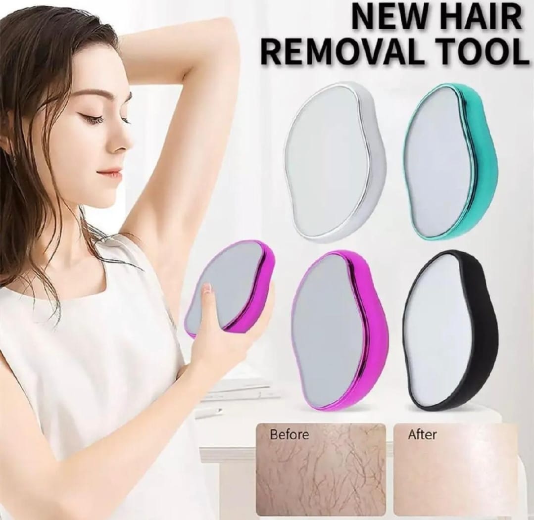 Crystal Hair Remover – Portable Painless Hair Removal Tool (Reusable & Washable) Mayari Super Store