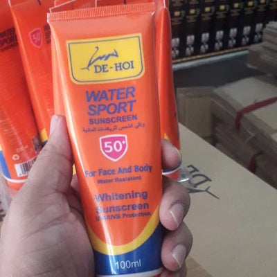 🌞 De-Hoi Water-Resistant Whitening & Moisturizer Sunblock Sunscreen | SPF 50+ | Face & Body Mayari Super Store