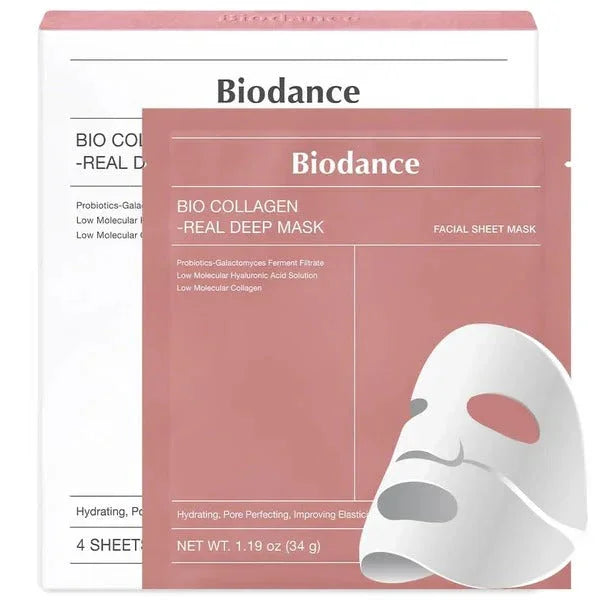 Bio-Collagen Real Deep Overnight Facial Sheet Mask – Hydrating, Firming & Pore Minimising (36g) Mayari Super Store