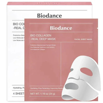 Bio-Collagen Real Deep Overnight Facial Sheet Mask – Hydrating, Firming & Pore Minimising (36g) Mayari Super Store