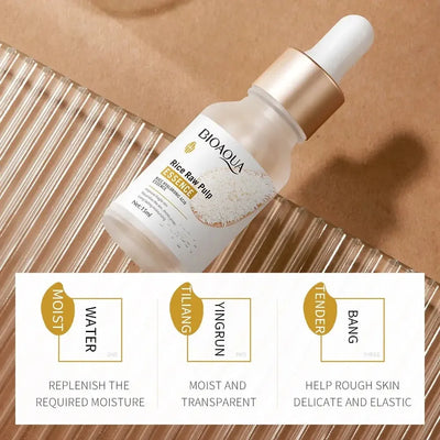 Bioaoua Hyaluronic Acid Rice Raw Pulp Essence Face Serum – 15ml Mayari Super Store