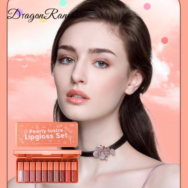 Dragon Ranee 10 Pcs Velvet Matte Pink Lipstick Set | Long-lasting | Waterproof | DR23 Mayari Super Store